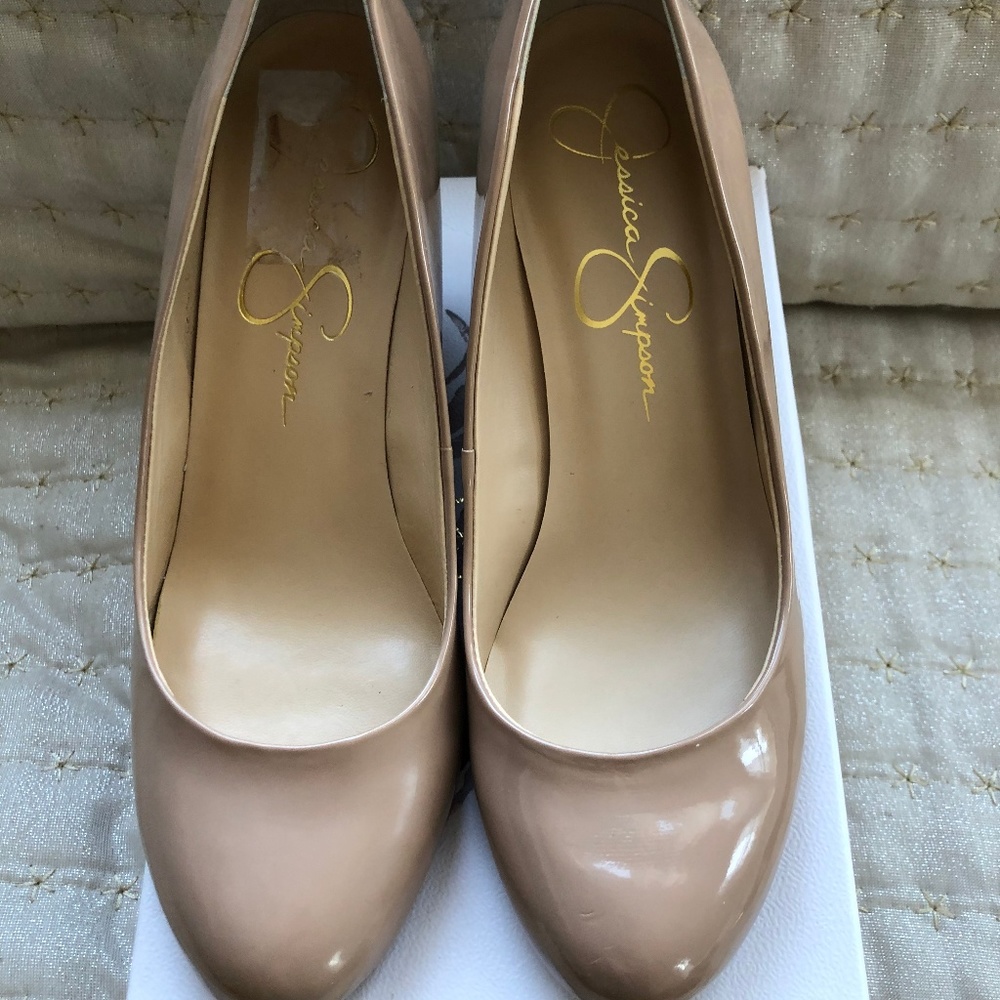 jessica simpson shoes nud patent